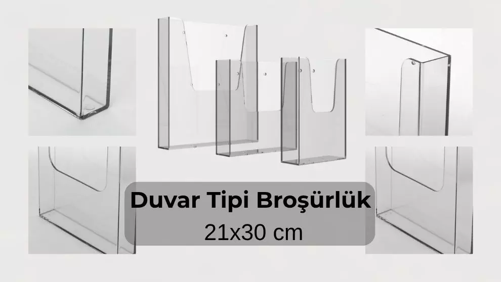 Duvar Tipi A4 Cep Broşürlük