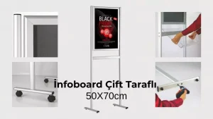 İnfoboard &Ccedil;ift Taraflı 50X70cm